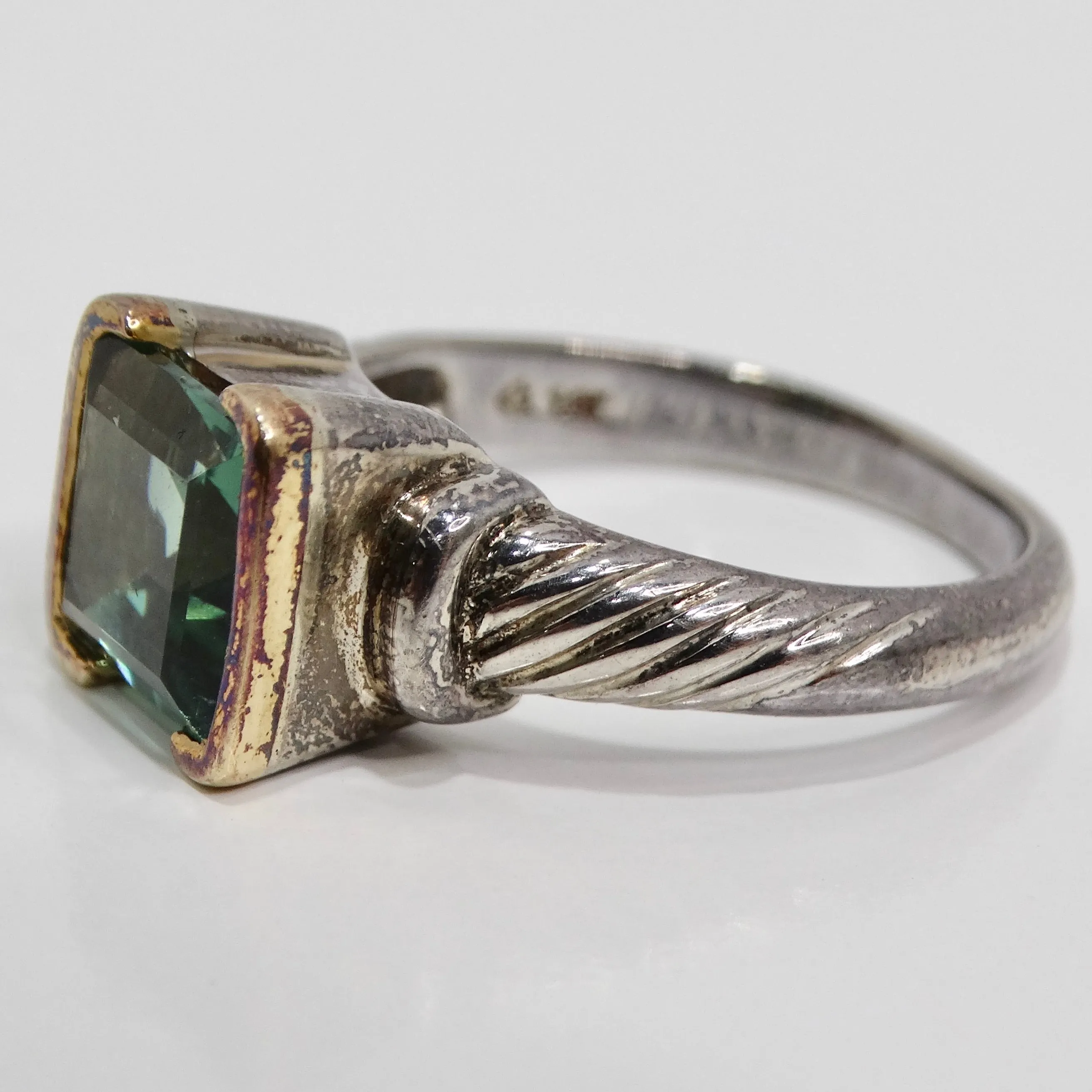 14K Rose Gold 1970s Tourmaline Ring