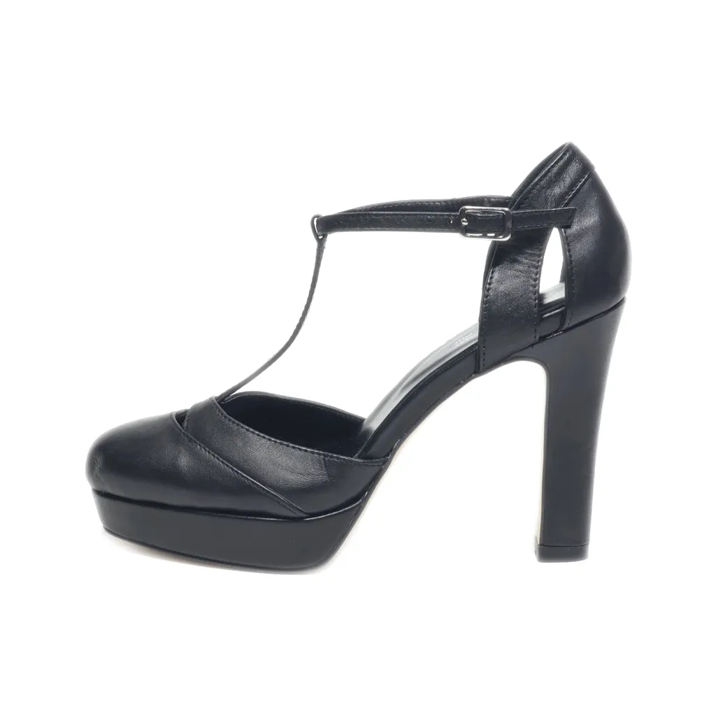 Alesya High-Heel Sandals Leather Black Colour For Women