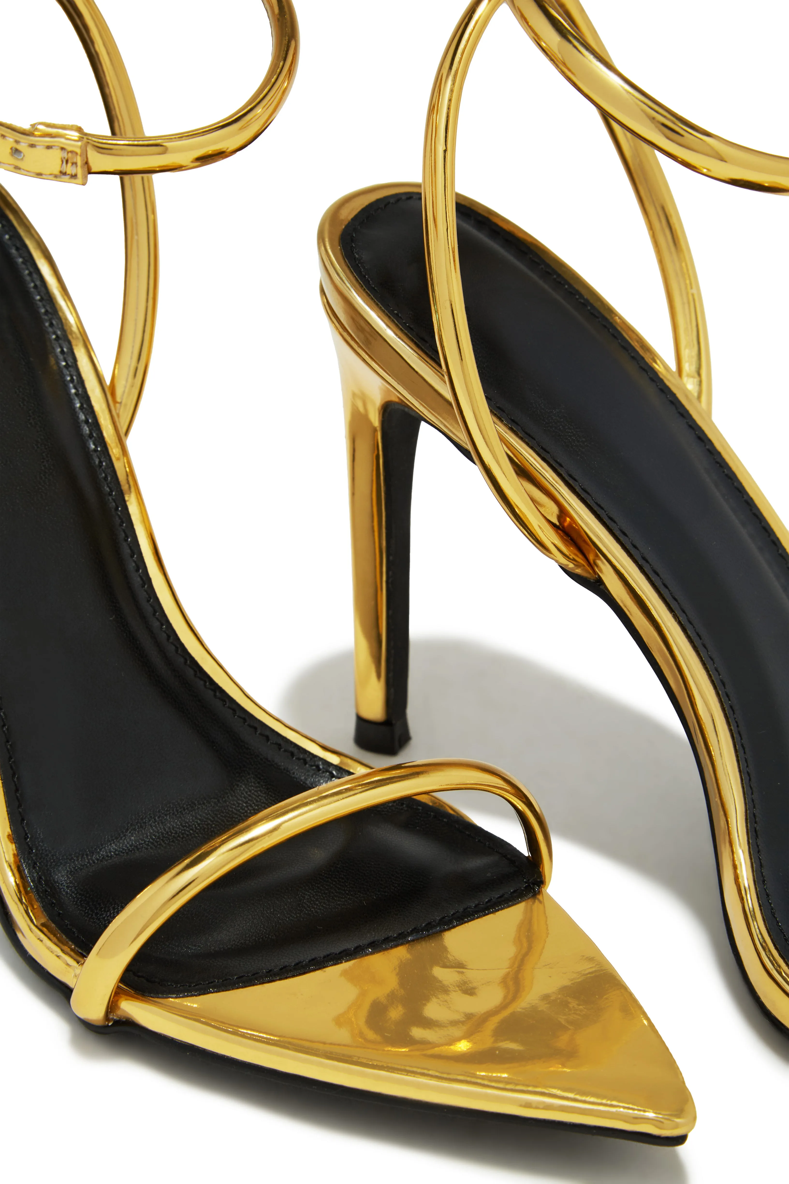 Anezia Single Sole High Heels - Gold