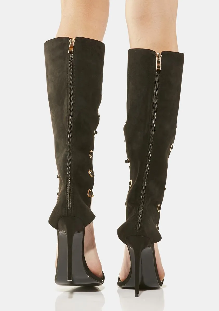 Aragon Knee High Stiletto Heels