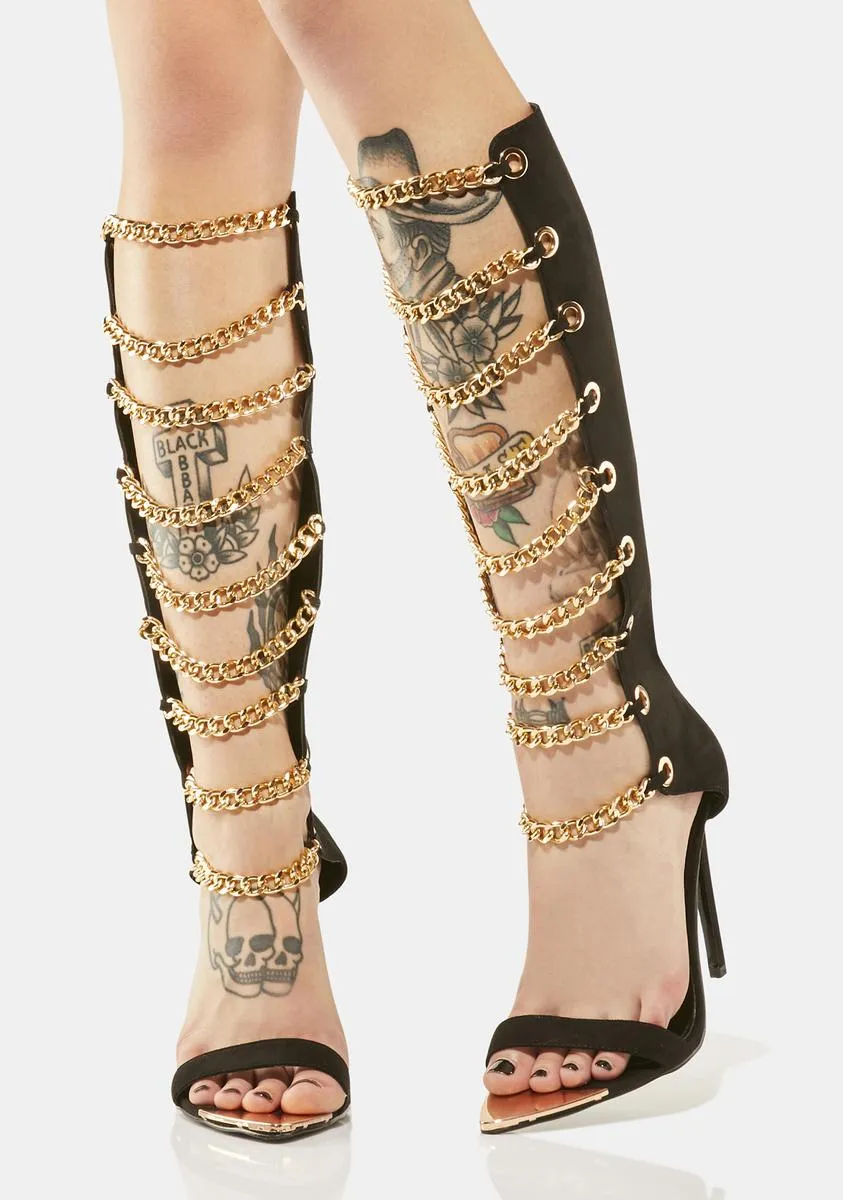 Aragon Knee High Stiletto Heels