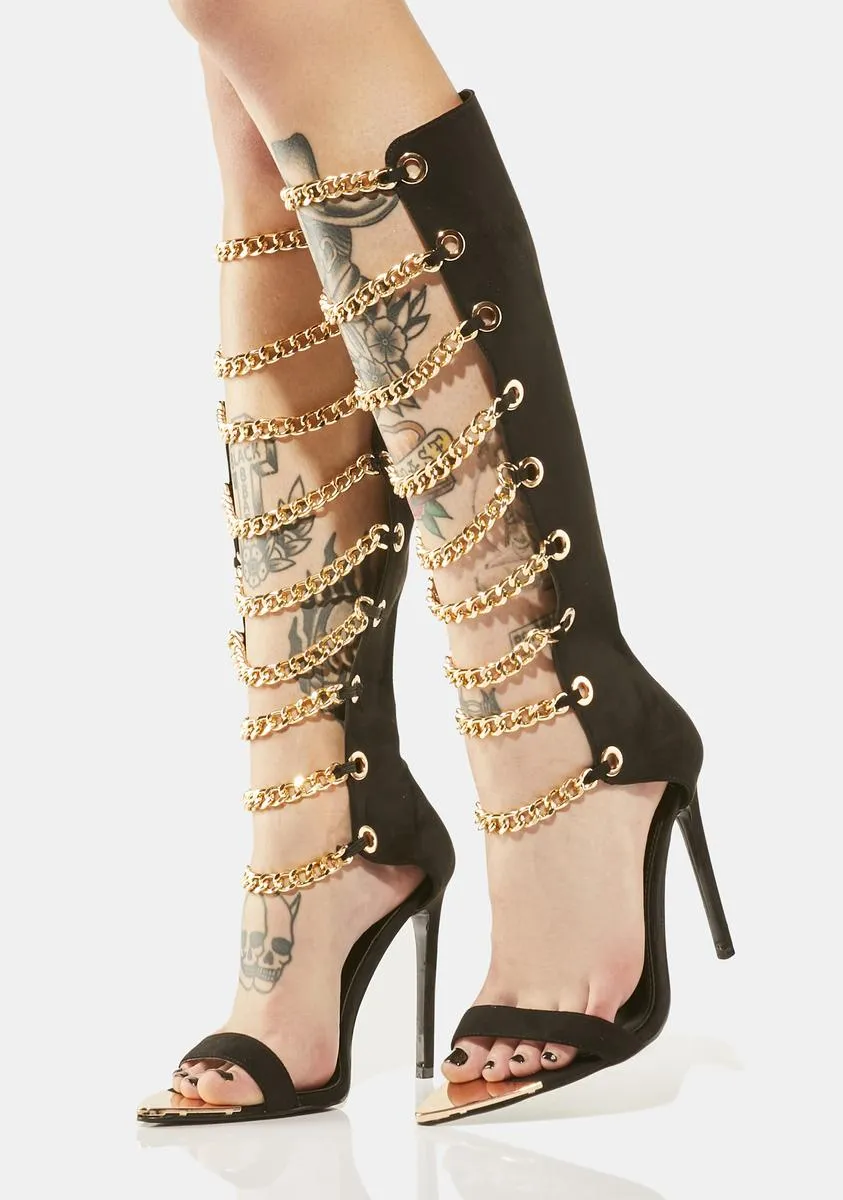 Aragon Knee High Stiletto Heels