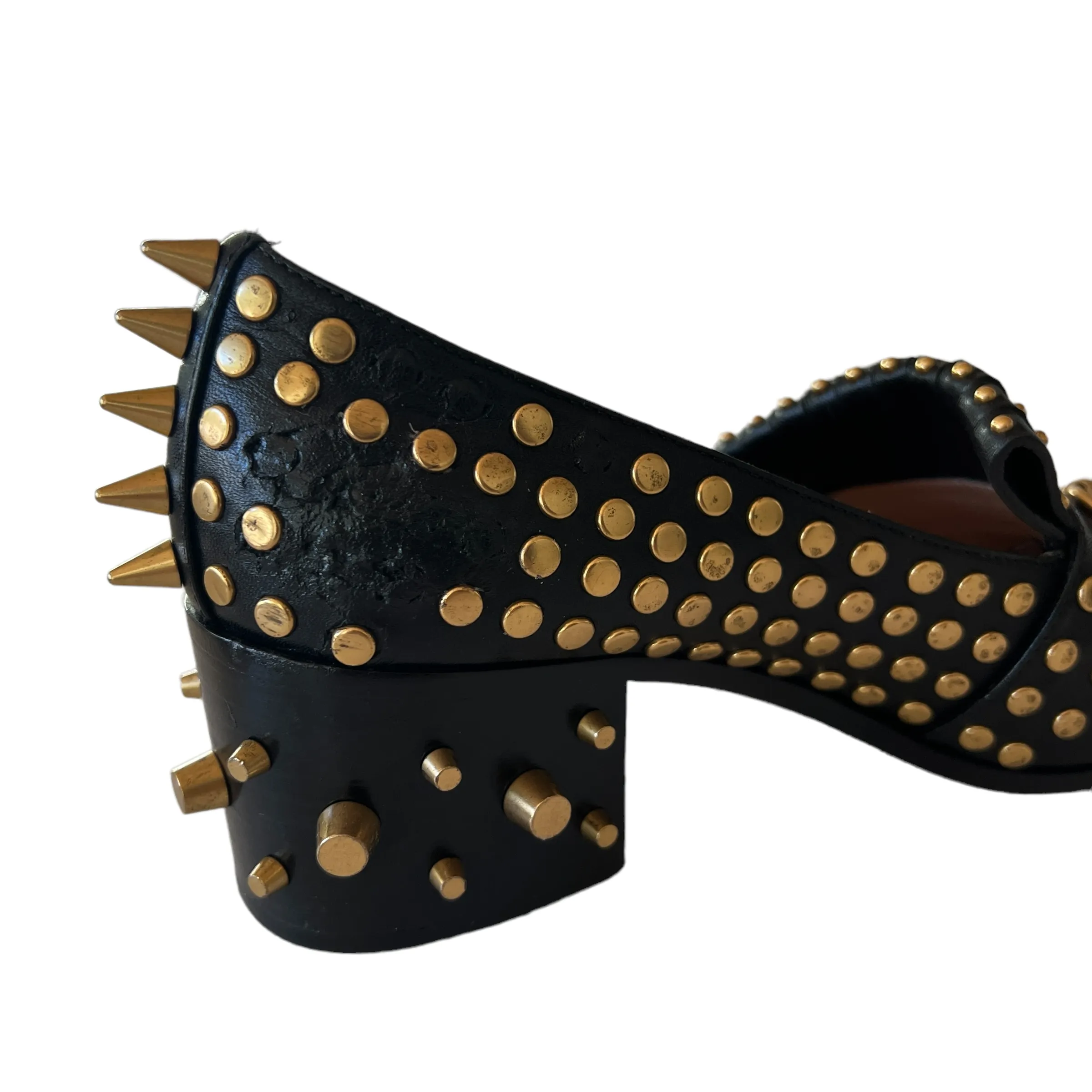 Black Heels with Studs - 6.5