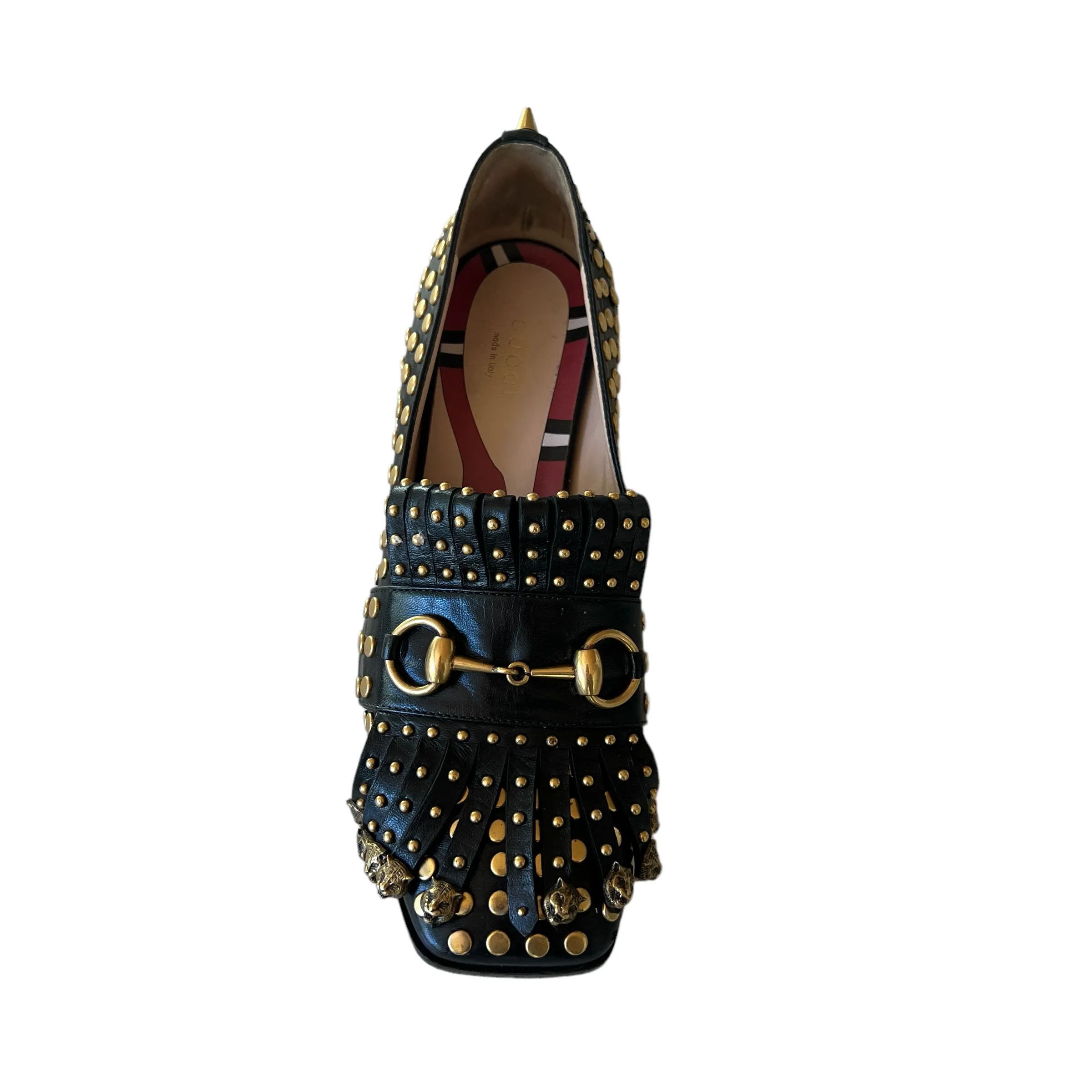 Black Heels with Studs - 6.5