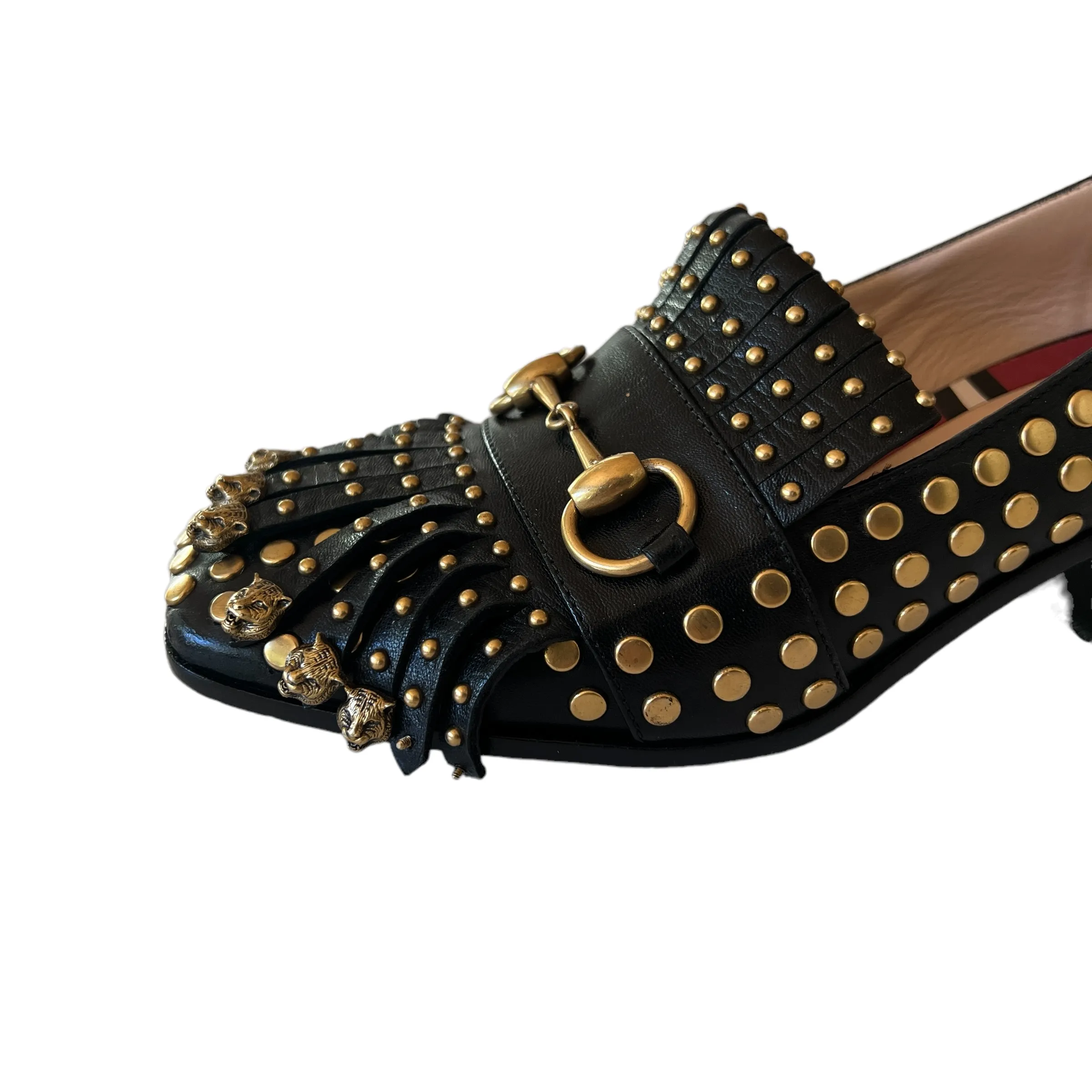 Black Heels with Studs - 6.5