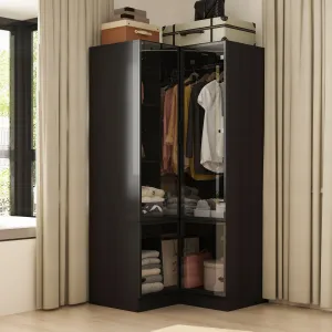 Deluxe Corner Wardrobe with LED Lighting