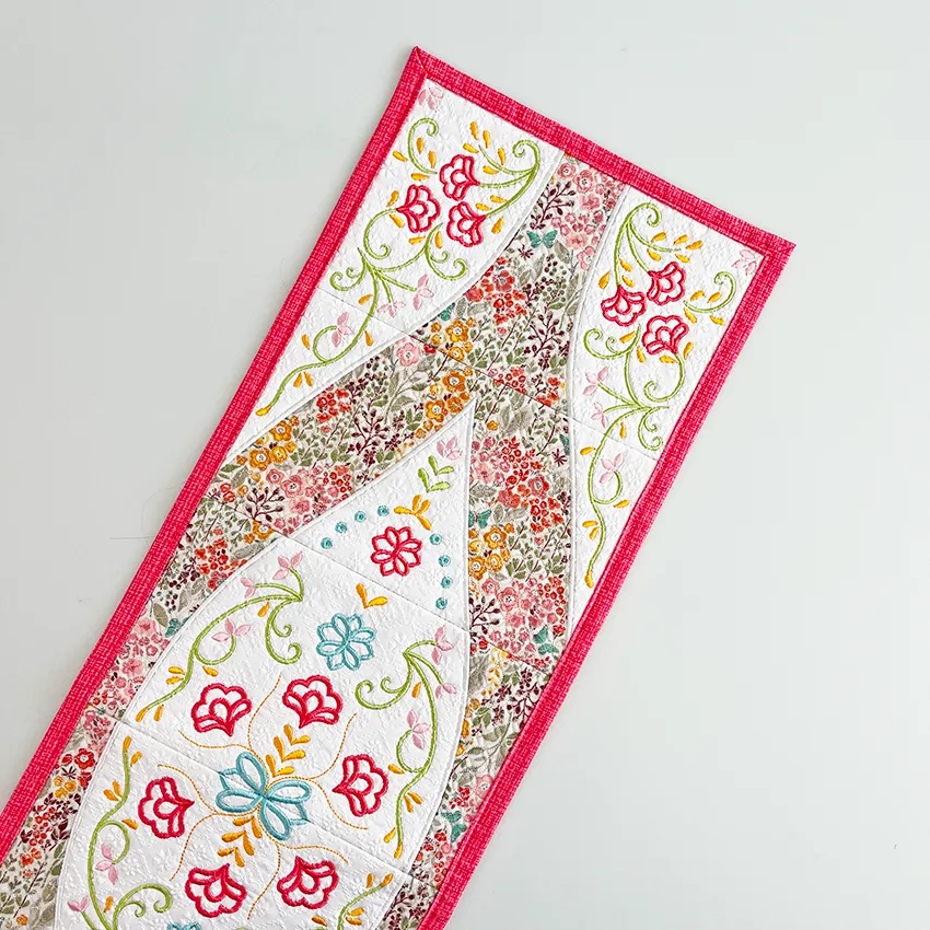 Elegant Embroidered Table Runner