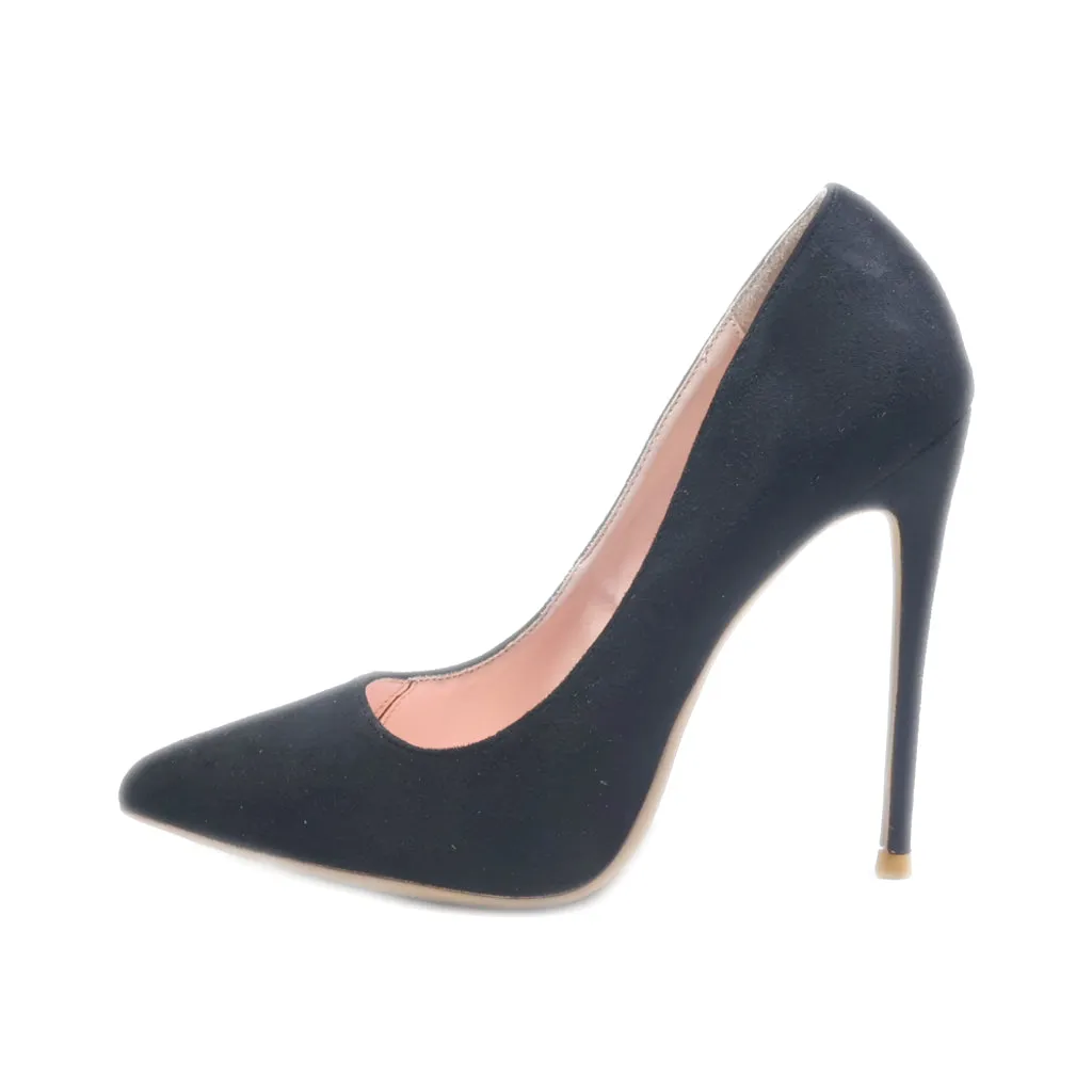 Elisabet Lang High-Heel Shoes Suede Black Colour For Women