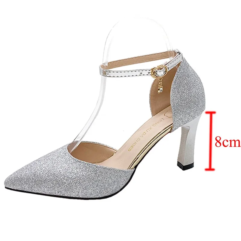 Funki Buys | Shoes | Women's Sparkly Gold Silver Bridal Heels