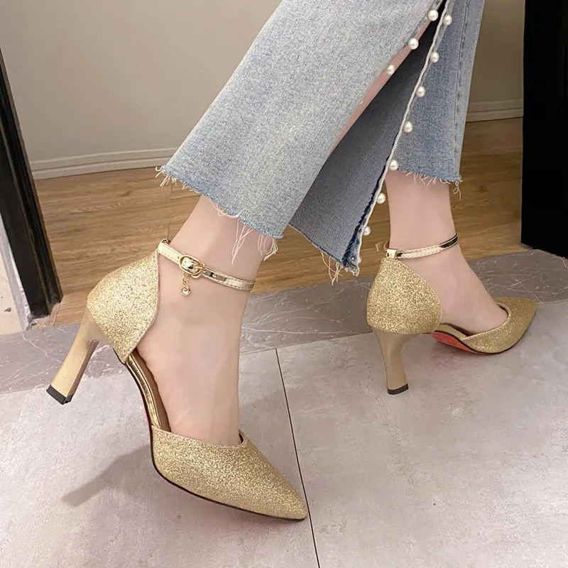 Funki Buys | Shoes | Women's Sparkly Gold Silver Bridal Heels