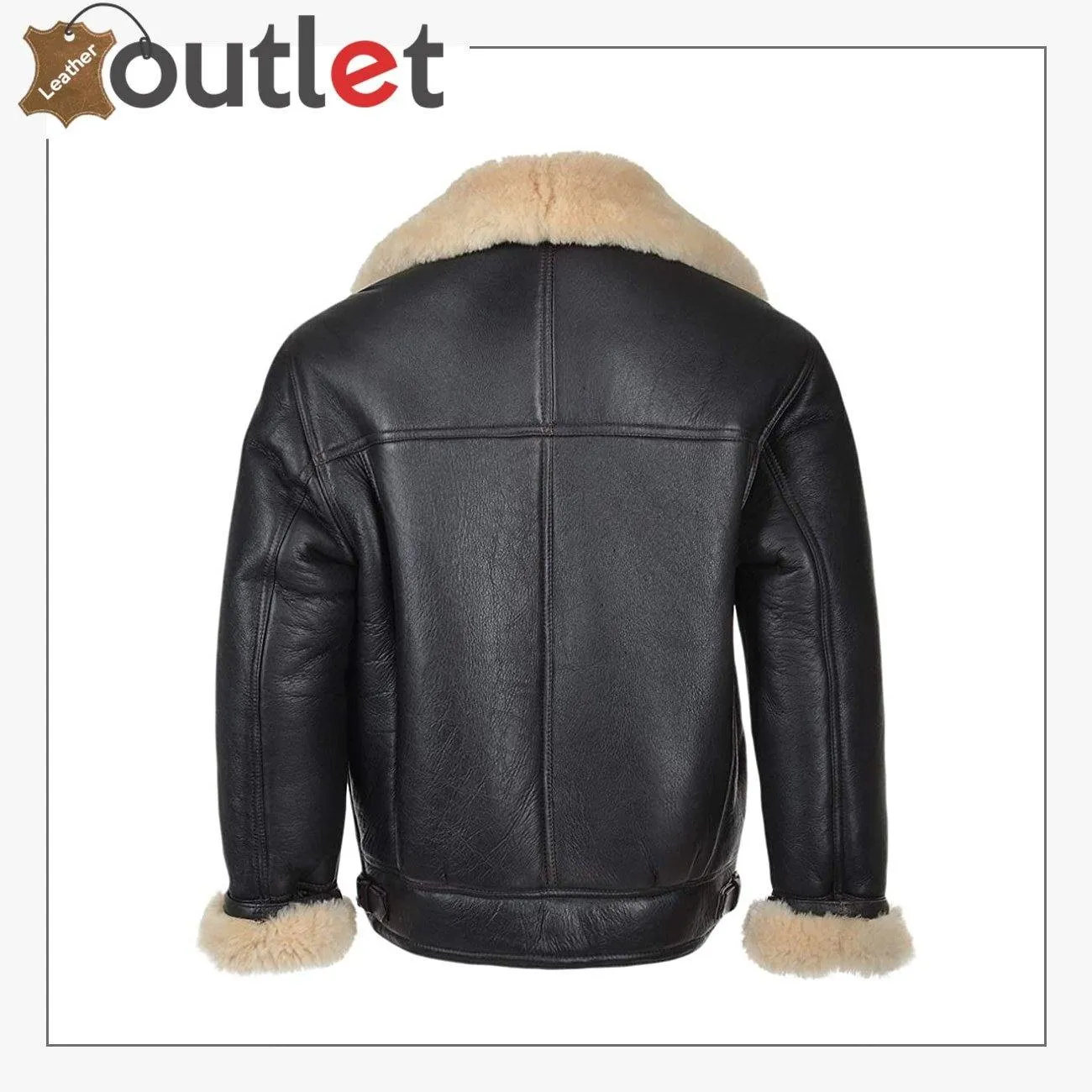 Genuine Sheepskin B3 Leather Bomber Jacket for Men