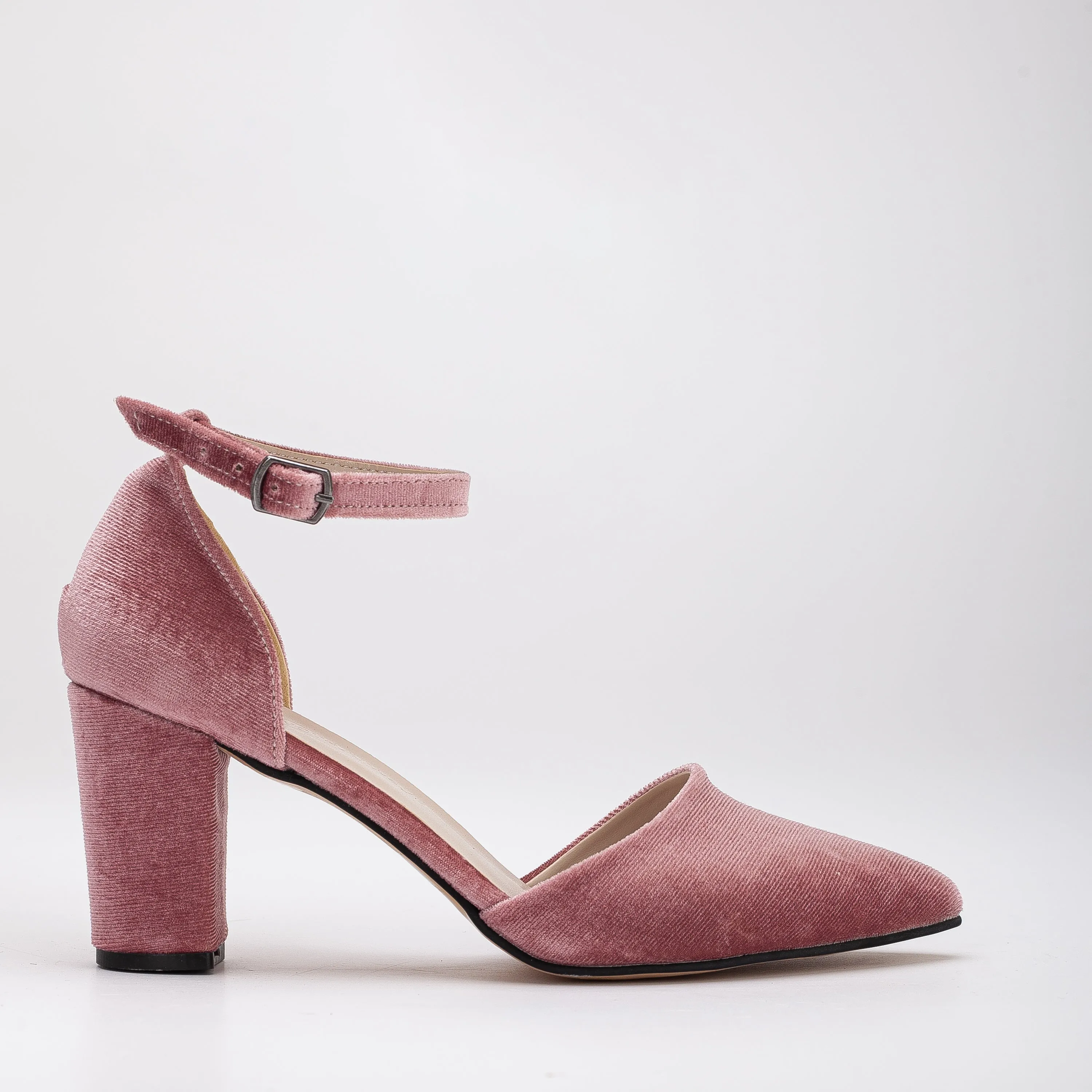 Gisele - Royal Rose Velvet Shoes