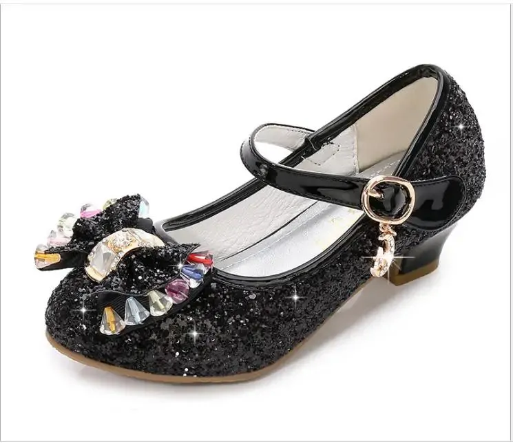 Glitter High Heel Kids Shoes