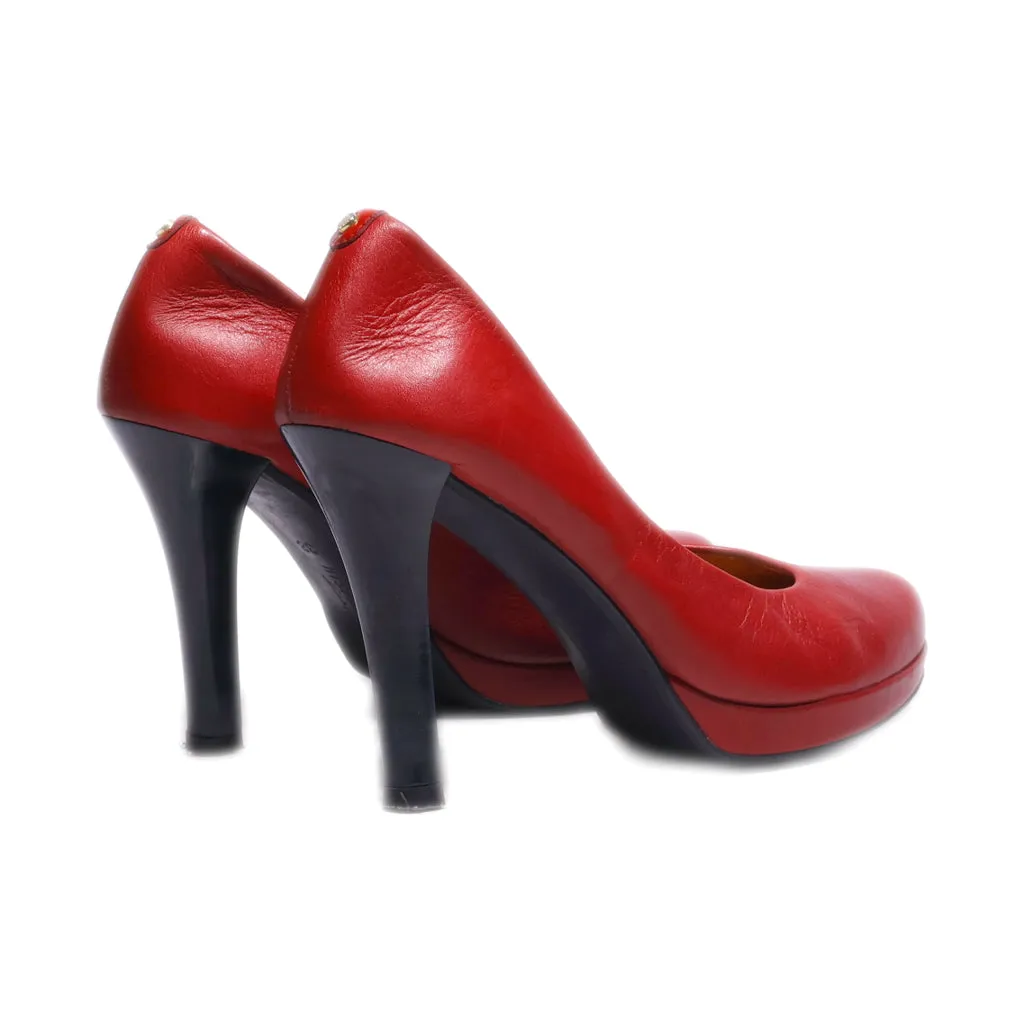 Hispanitas High-Heel Shoes Leather Red Colour For Women