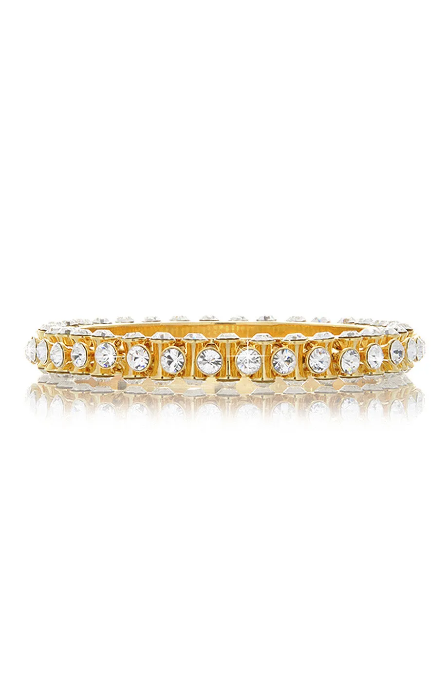 ISHARYA BLING Gold Crystal Bangle Bracelet