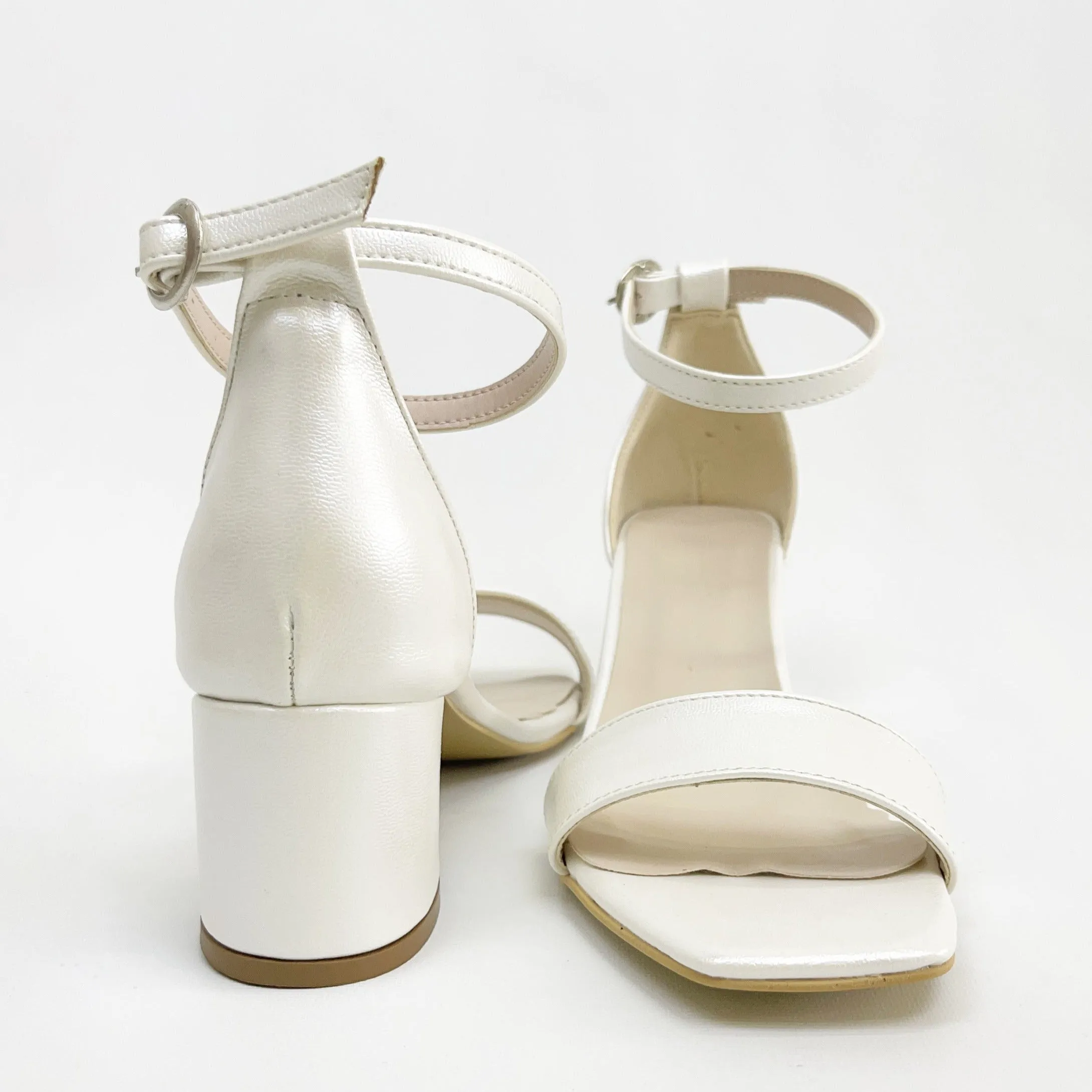 Iva - Ivory Low Heels