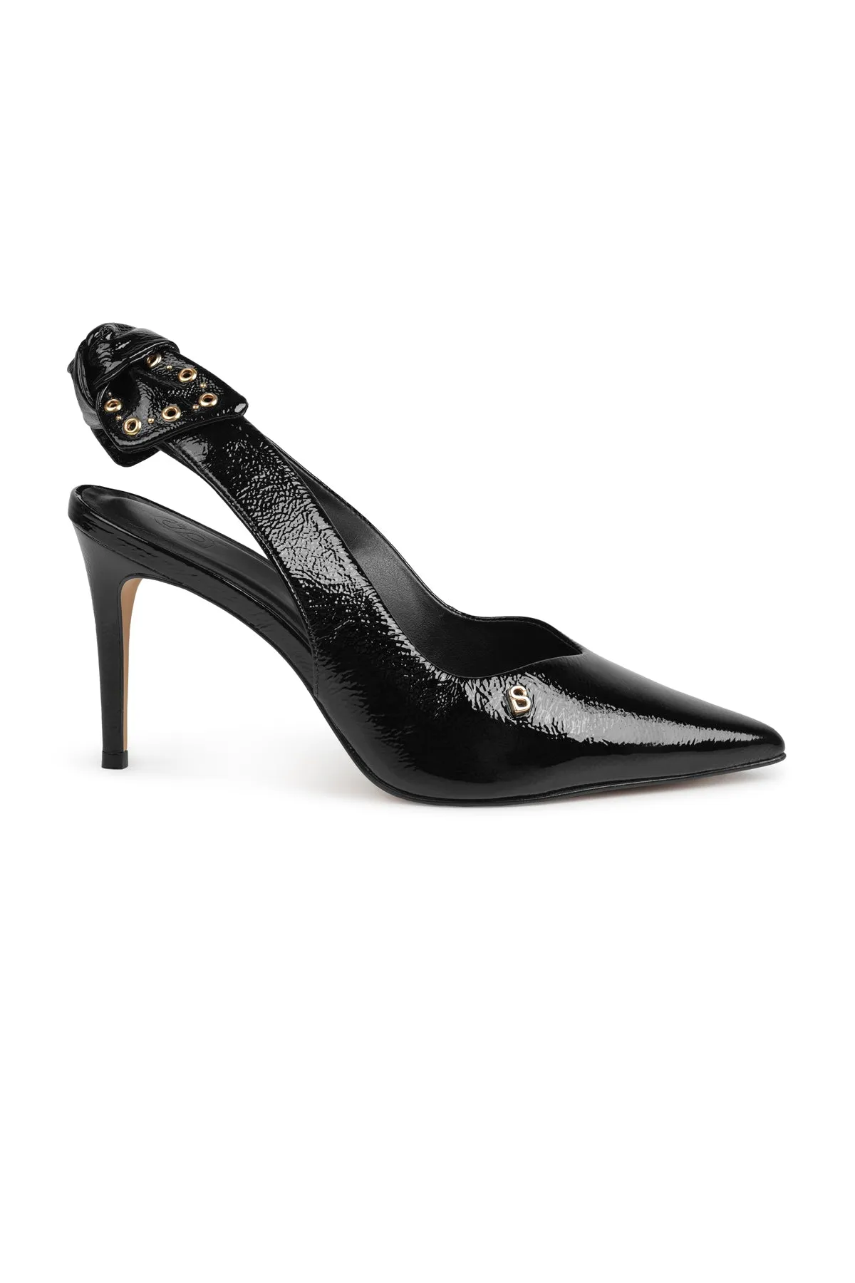 Lola Slingback Heels - Black