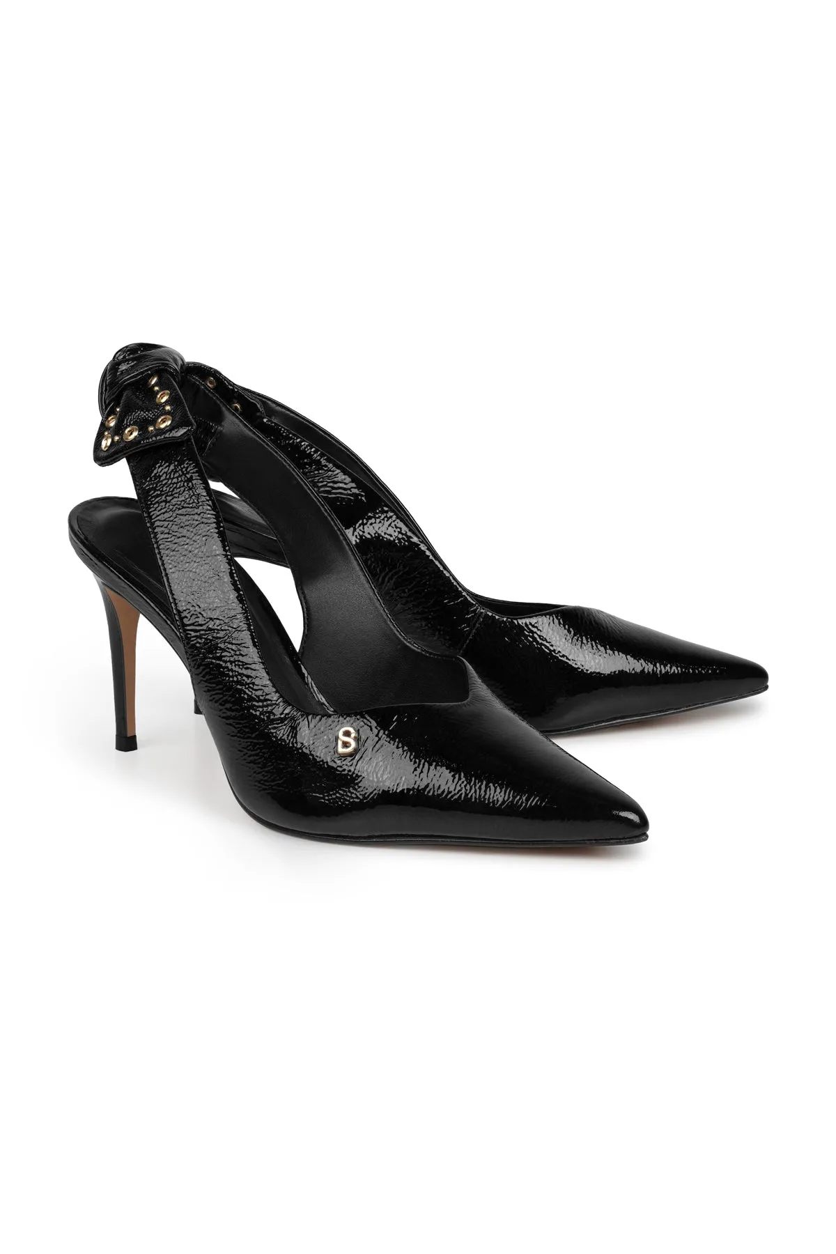 Lola Slingback Heels - Black