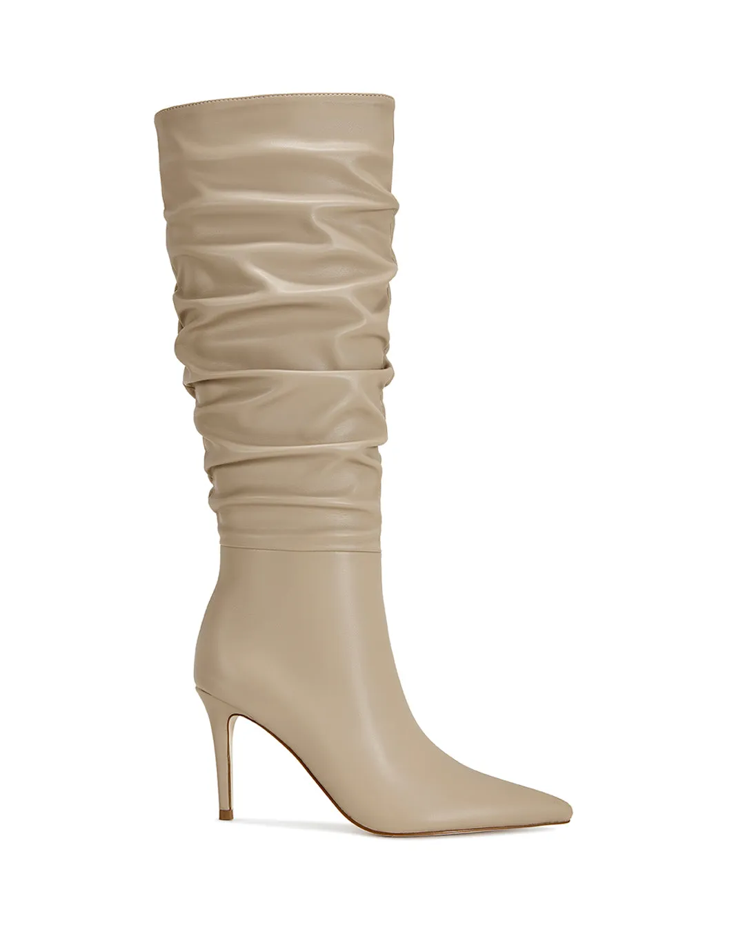 Maia Crinkled Knee High Boot