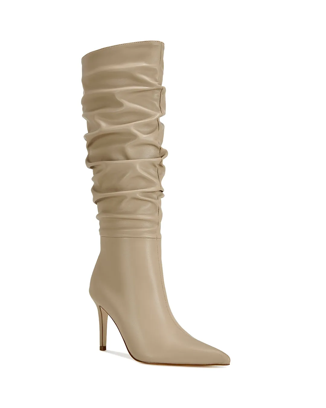 Maia Crinkled Knee High Boot