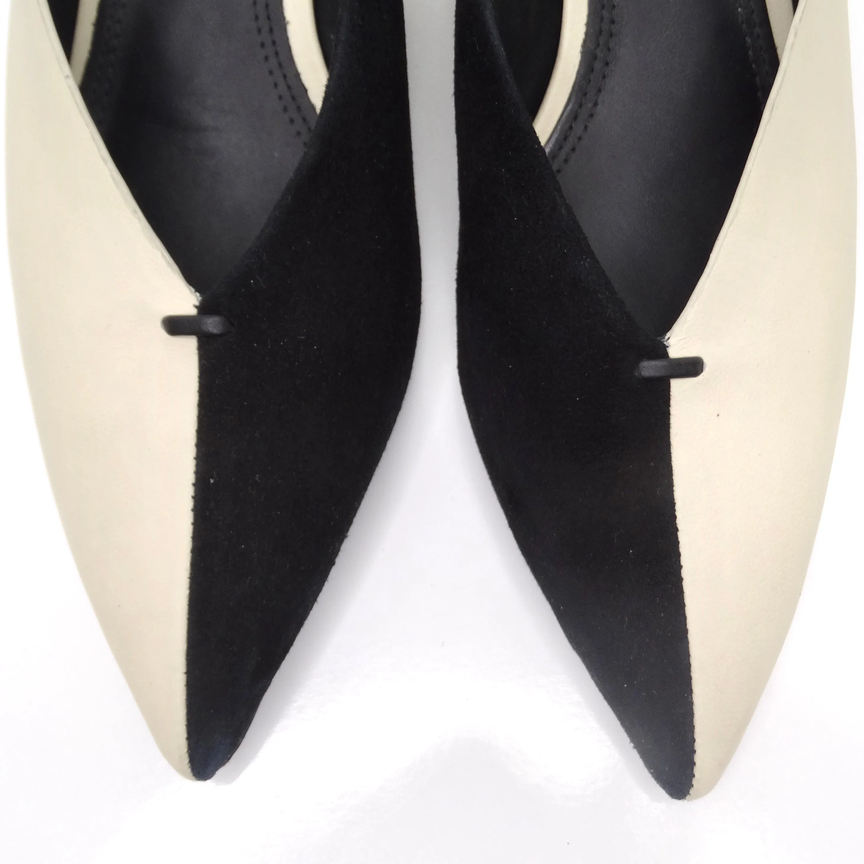 Mercedes Castillo Black/Ivory Color Block Mules