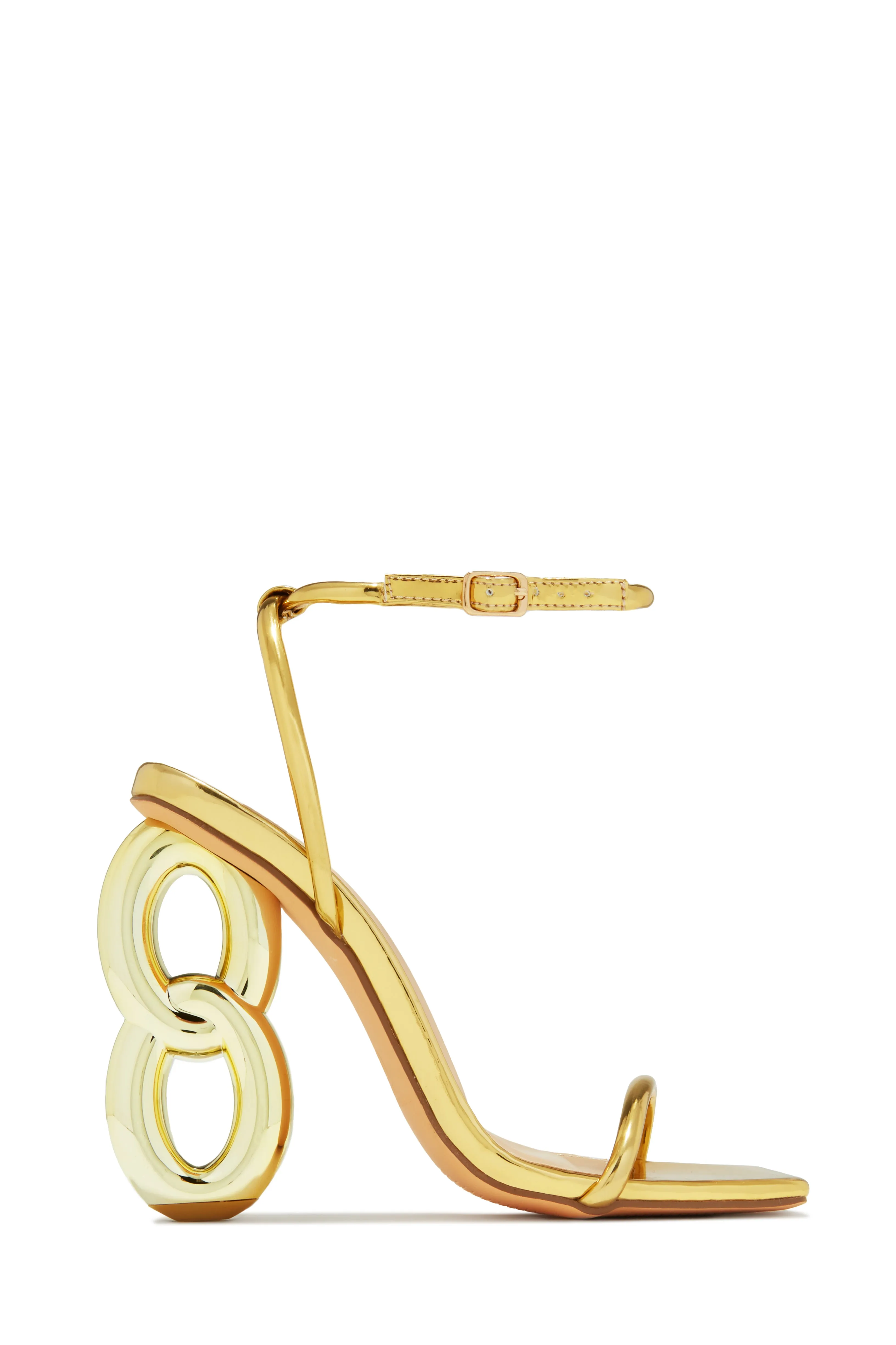 Nayela Single Sole High Heels - Gold