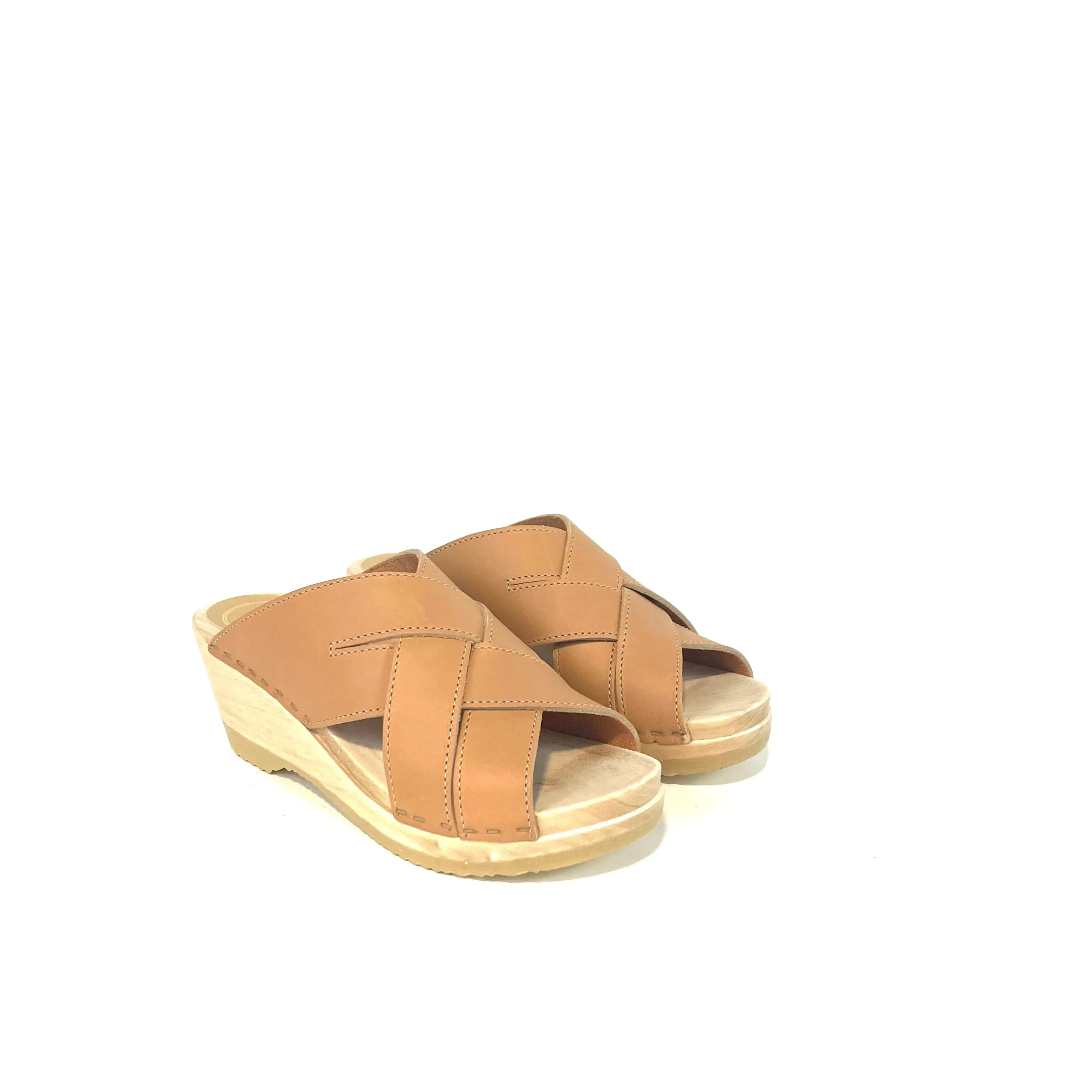 No. 6 - Basket Clog on Mid Wedge (Desert)