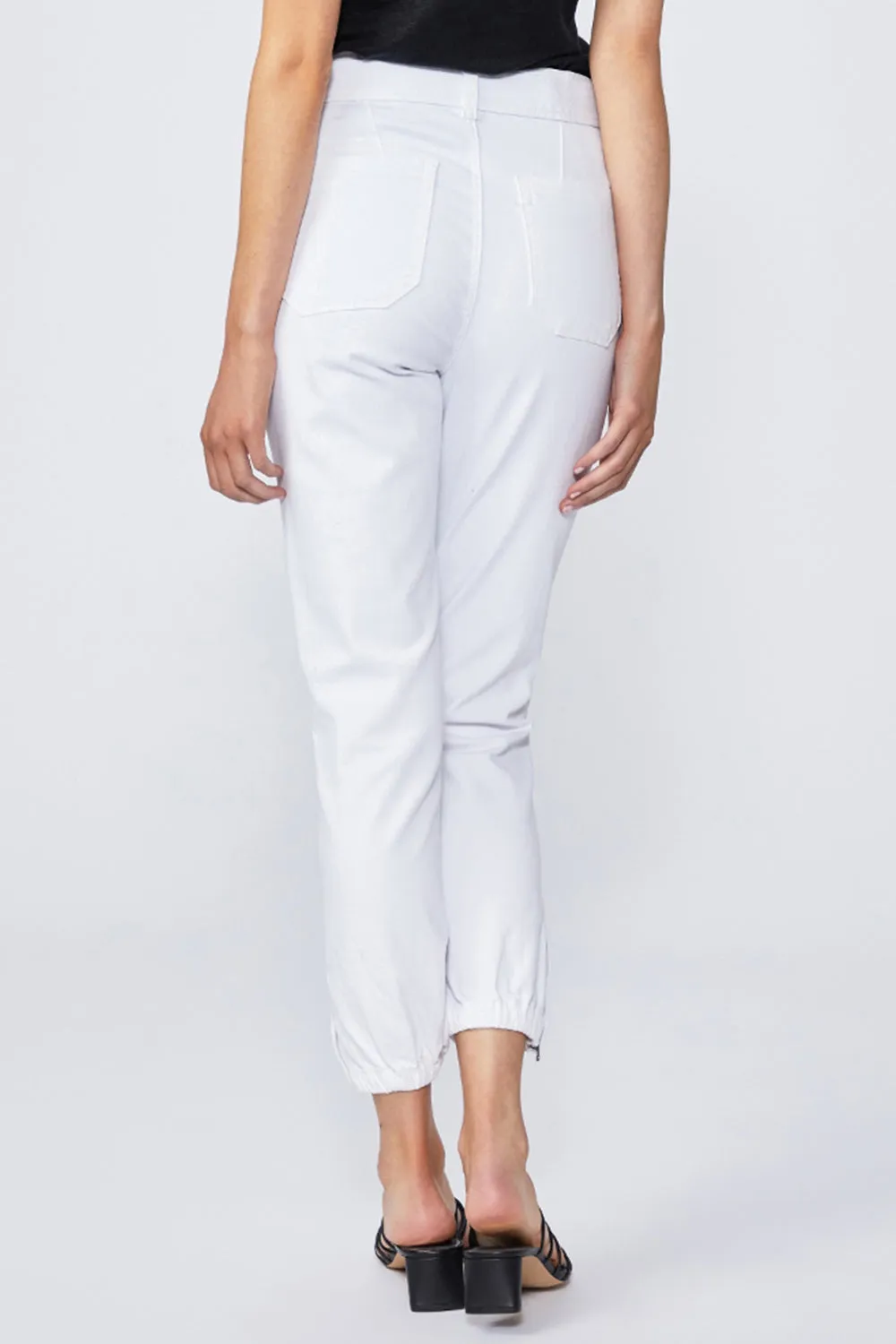 PAIGE - MAYSLIE HIGH RISE JOGGER CRISP WHITE WAS $419