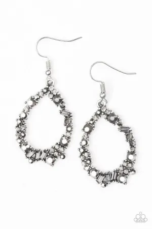 Paparazzi Earring ~ Crushing Couture - Silver