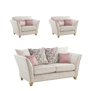 Paris Darwen Nickel 3 1 1 Sofa Set by Lebus