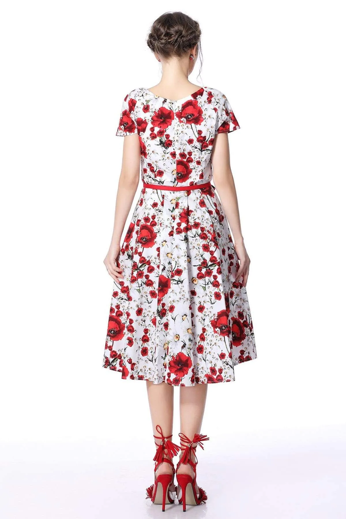 Poppy & Daisy Scoop Neck Vintage Dress