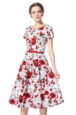 Poppy & Daisy Scoop Neck Vintage Dress