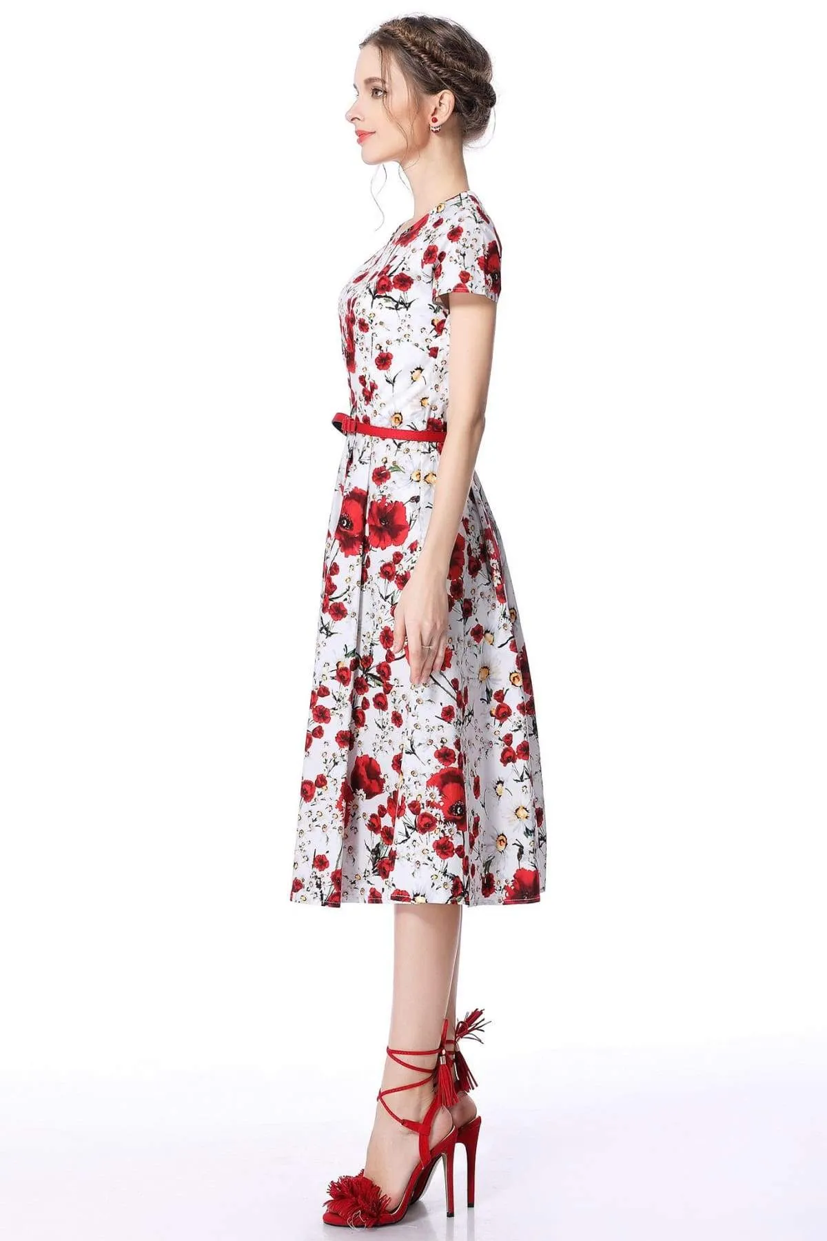 Poppy & Daisy Scoop Neck Vintage Dress