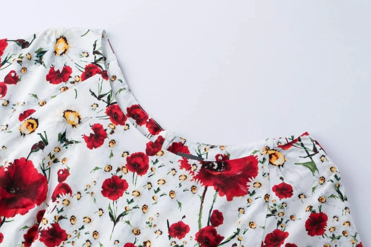 Poppy & Daisy Scoop Neck Vintage Dress