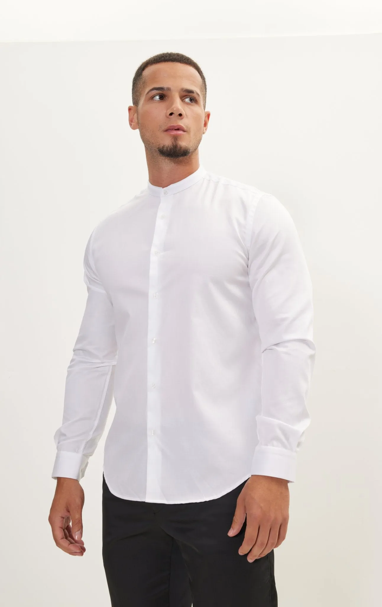 Pure Cotton Dress Shirt - White White