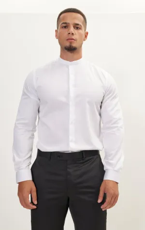 Pure Cotton Dress Shirt - White White