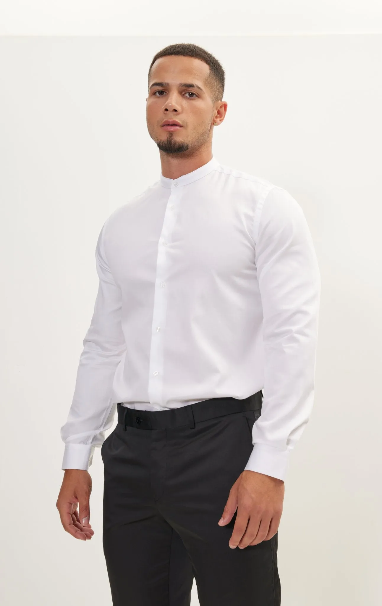 Pure Cotton Dress Shirt - White White