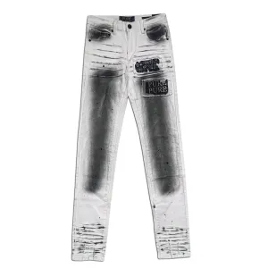 Pure Premium Rosso White Skinny Jeans