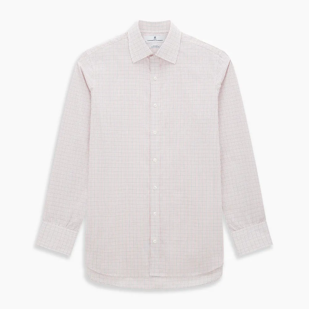 Red Micro Graph Check Mayfair Shirt