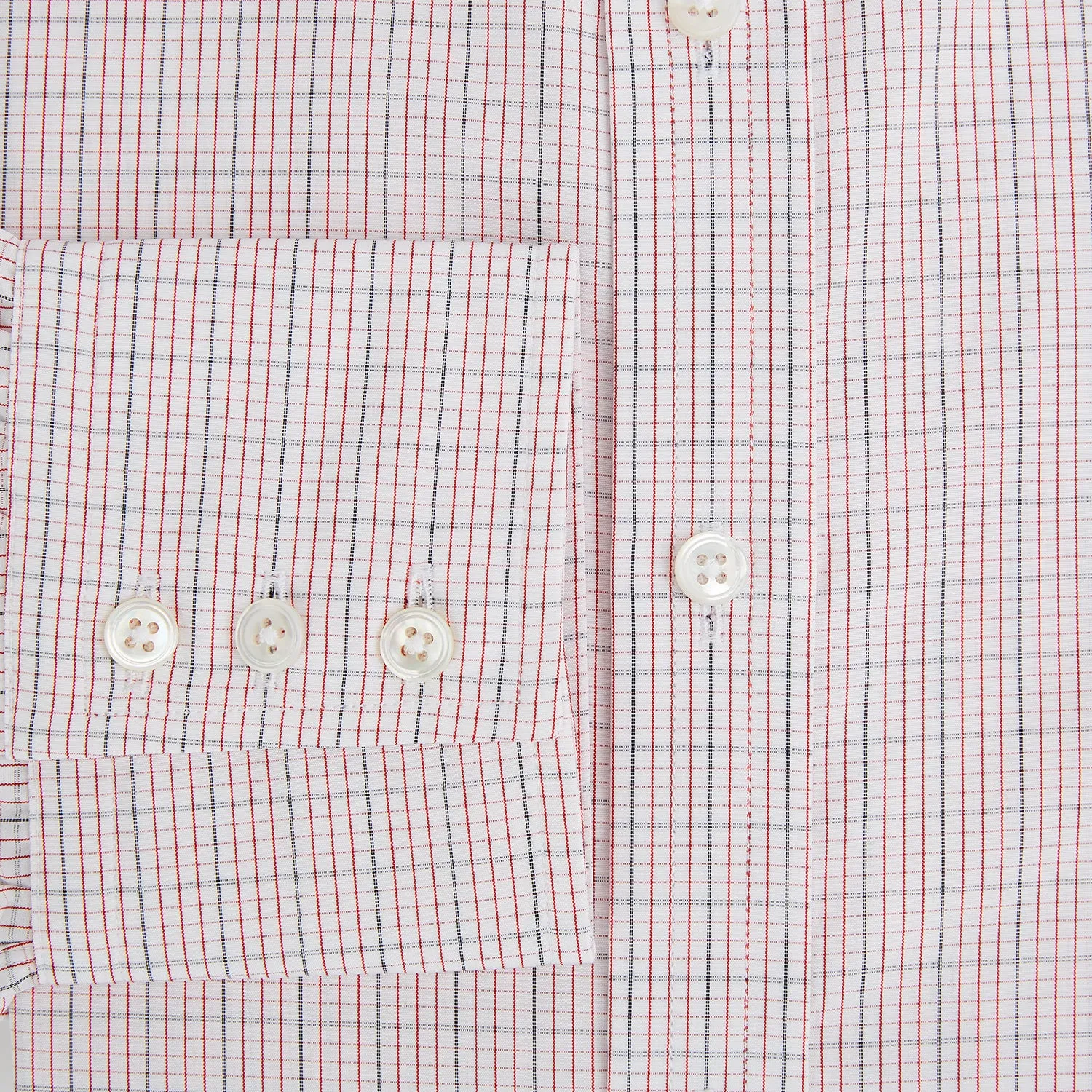 Red Micro Graph Check Mayfair Shirt