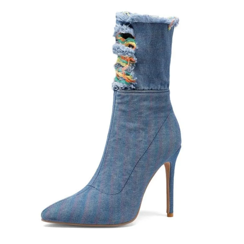 Rizzie Denim High Heels