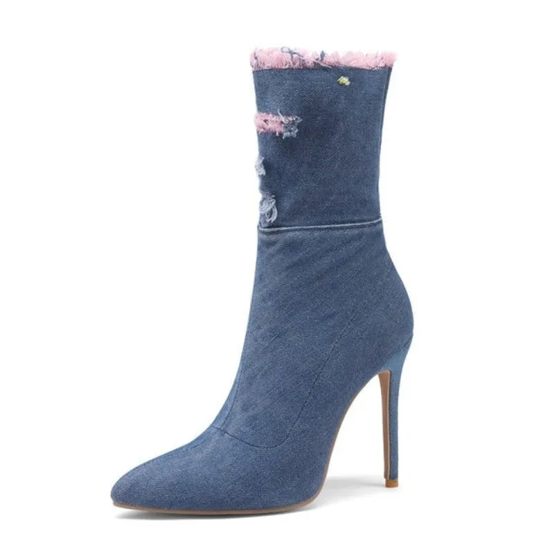 Rizzie Denim High Heels