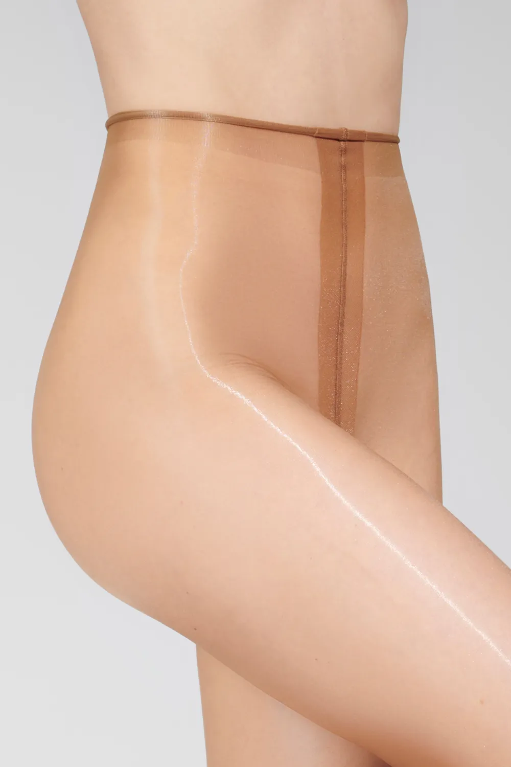 Satin Tights Caramel 10 Denier