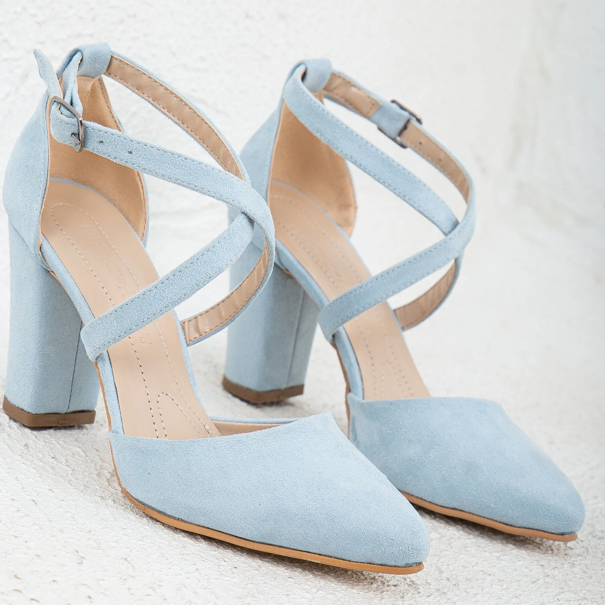 Sina - Baby Blue Wedding Shoes