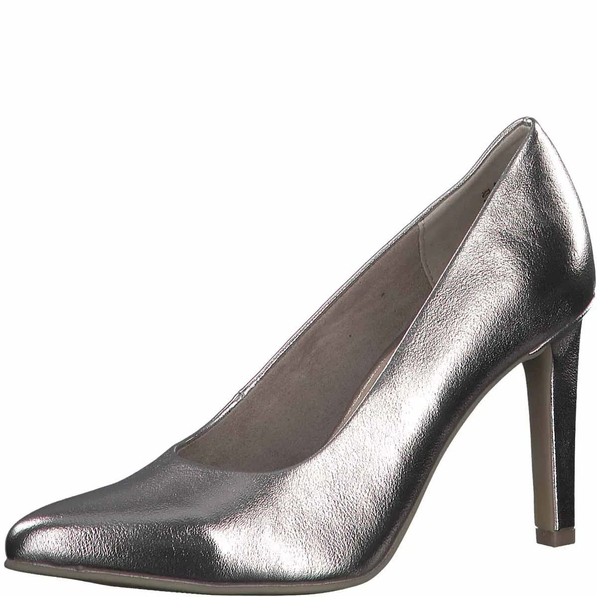 Sophisticated Pweter Pointed Toe Heels