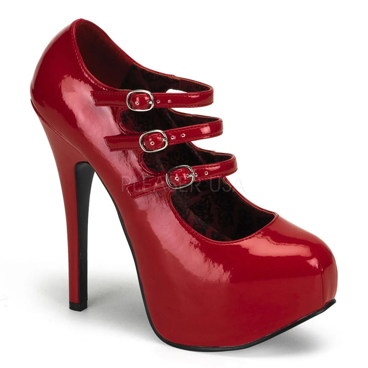 Teeze-05 Red Platform Pumps