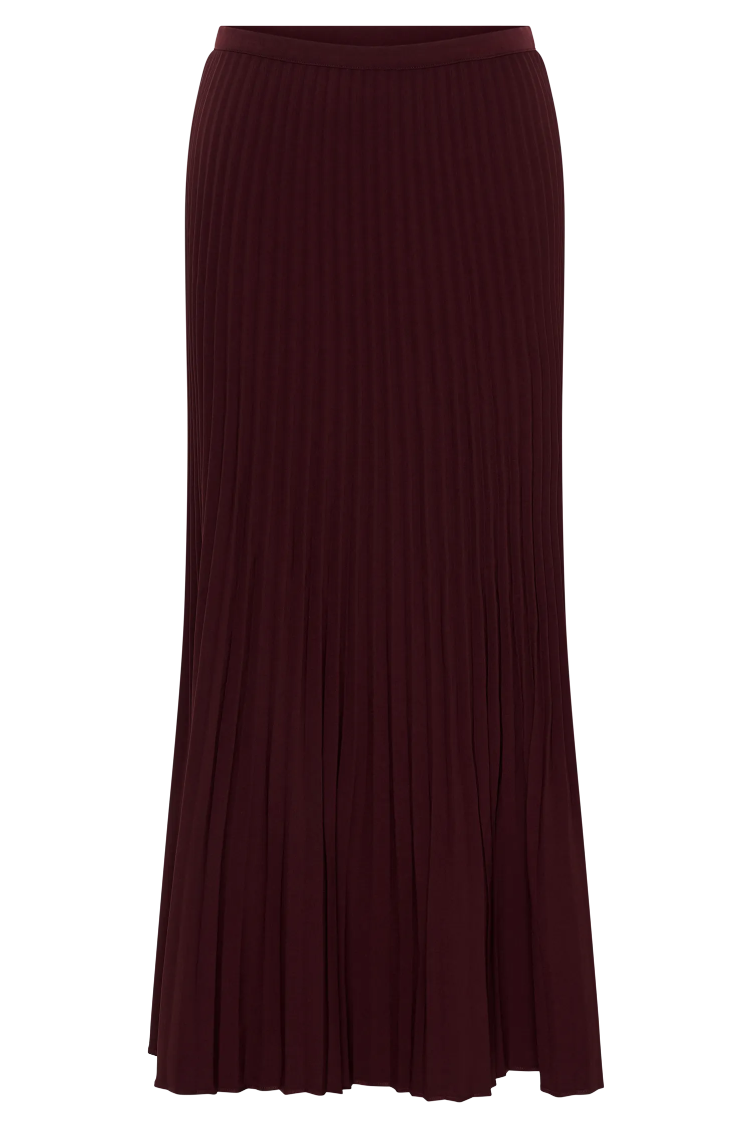 Twyla Pleated Suiting Maxi Skirt - Plum