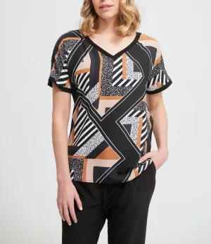 V-Neck Printed Top