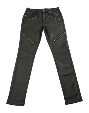 VIALLI Black Lazer Strato Fit Wax Jean