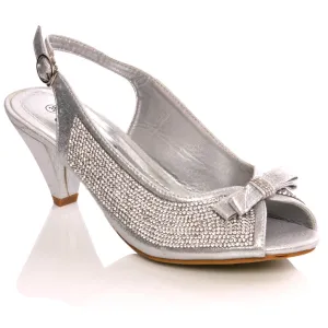 Womens ‘668-91’ Diamante Adorn Bridal Wedding Sandals